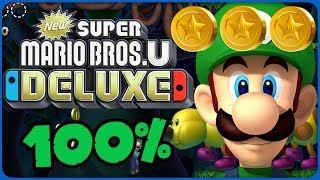 New Super Mario Bros. U Deluxe 💚 5-7 Wiggler Floodlands 💚 100% All Star Coins