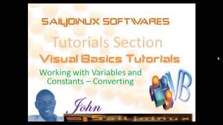 Visual Basic Beginer Tutorial 21 Variables and Constants Converting