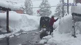 近所の道路を除雪【今シーズン最強寒波】2022.2.6