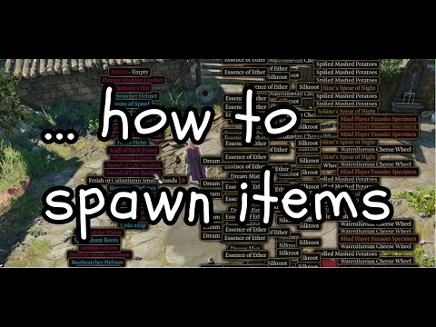 spawning any items in Baldur's Gate 3