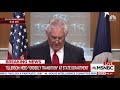 rex tillerson speaks in state department briefing room nbc news