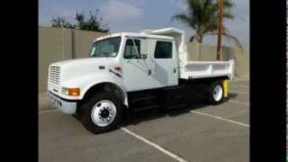 1996 International 4700 Crew Cab 10' Dump Truck