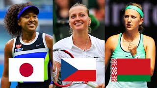 Best WTA Tennis Player From Each Country (2010 - 2020)