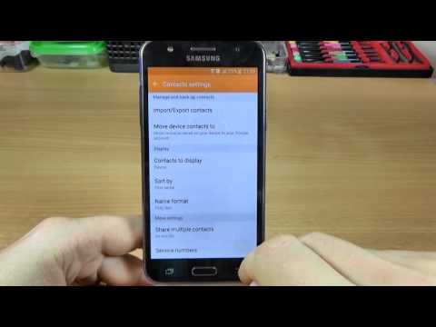 Samsung Galaxy J5 - How to Backup Contacts on your Account Samsung Galaxy J5 - How to Backup Contacts on your Account