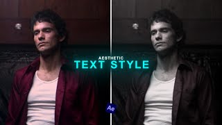 Popular aesthetic text tutorial | After Effects