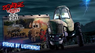 Cars⚡Lighting strikes Zombie Tractor 😳🤯