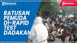 Lagi Asyik Nongkrong, Ratusan Pemuda di Surabaya Di-rapid Test Dadakan