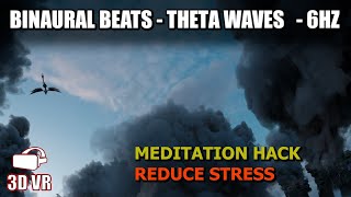 Increase Theta Brain Waves Using Meditation Music W/ 6 hz Binaural Beats.