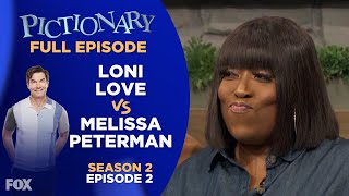 Ep 2. Roll With The Punches | Pictionary Game Show - Full Episode: Loni Love vs Melissa Peterman