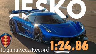 Koenigsegg Jesko Breaks Laguna Seca Record with 1:24.86 Lap Time - Beats Czinger 21C