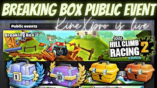 BREAKING BOX PUBLIC EVENT🔥| HILL CLIMB RACING 2 | KineXpro Gaming