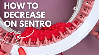 How to Decrease on SENTRO Knitting Machine | Creating arm holes, & jumpers