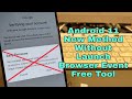 Boom!!! New Method!!! All Samsung Android 11 Remove Google Account, Bypass FRP.