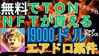 これはビッグチャンス到来！？無料でTONやNFTがもらえる！！賞金プール19000ドルのエアドロ案件　Gatto Game