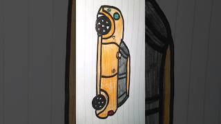 Mini copper Drawing very easy 💝🚗 #minicopper #subscribe #abdelrahman_inventions