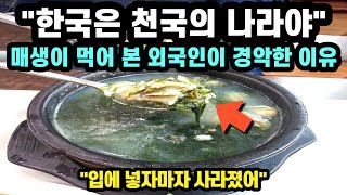 [해외반응] 매생이 처음 먹어 본 외국인이 경악한 이유 // \