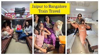 Travelling from Jaipur to Blr by train| Check our vlog for detailed info on booking pet train ticket