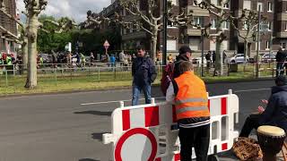 Marathon Düsseldorf 28.4.2019 Trommler Luegallee