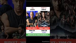 F9 The Fast Saga Vs Fast X Movie Comparison || Box Office Collection #shorts #f9thefastsaga #fastx
