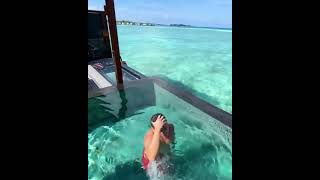 Floating breakfast from #Maldivs