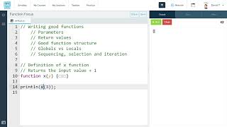 AP CSP Performance Task: Function Focus
