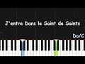 J'entre Dans le Saint de Saints | EASY PIANO TUTORIAL BY Extreme Midi