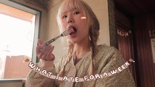 행복하고 건강한 먹방 모음집 🥨🍞🍦다이어트 후 유지식단 • What I ate for a week ! 비건빵, 비건식당\u0026카페 • 나를 위한 소중한 음식들