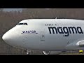 the sound of raw power 2x boeing 747 400 take off