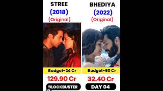 Stree vs Bhediya movie comparison Day4#shorts #movie #boxofficecollection #comparison
