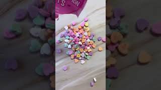 ASMR Conversation Hearts 💕 #shorts #short #conversation #hearts #candy #valentine #candyfunhouse