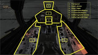 DCS:AJS37 Viggen Grundläggande genomgång av cockpit