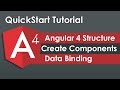 Angular 4 QuickStart Tutorial - Structure and How to Create a Component