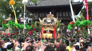 2014 平成26年 灘のけんか祭り（宵宮） 木場屋台 登場