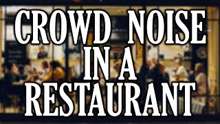 CROWD NOISE RESTAURANT / CROWDED RESTAURANT / BUSY BAR / CROWDED BAR /CROWDED BAR 1 hr background