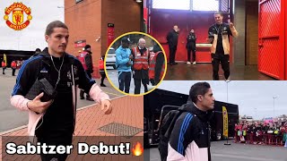 Marcel Sabitzer arriving at Old Trafford with Teammates🔥Man United vs Crystal Palace,Zaha,Varane