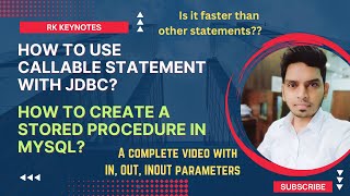 #03 (From Scratch) Callable Statement JDBC | IN,OUT,INOUT Parameters with Stored Procedure |NetBeans