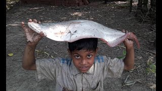 Amazing Net Fishing | 5 Kg + Big Scalp Fish Fight With 4 Kids |