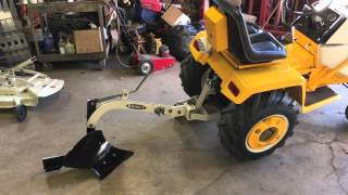 cub cadet 680 brinly plow setup