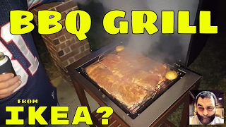 Reviewing the IKEA BBQ GRILL... RIBS, FAJITAS, SAUSAGE and more... 🍻