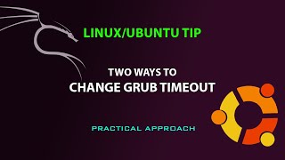 LINUX UBUNTU TIP: Change grub timeout