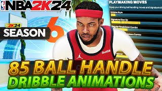 Best Build Dribble Moves on NBA 2K24 for 85 Ball Handle
