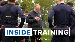 Indoor work, keepie uppies and passing drills (plus a 3-pointer 🏀) | Inside Training