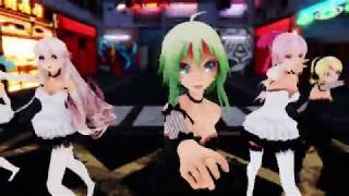 [MMD] 一騎当千 ( Ikkitousen / Matchless Warriors ) Song by 96猫 X 梅とら / Miku IA Rin Luka Gumi