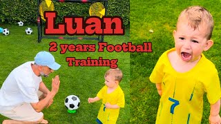 2 years old Football training