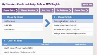 Tour of Educake English