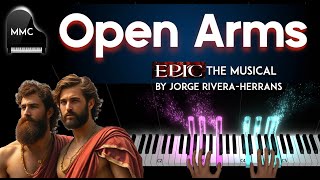 Open Arms by Jorge Rivera-Herrans - EPIC THE MUSICAL (The Troy Saga) piano cover + sheet music