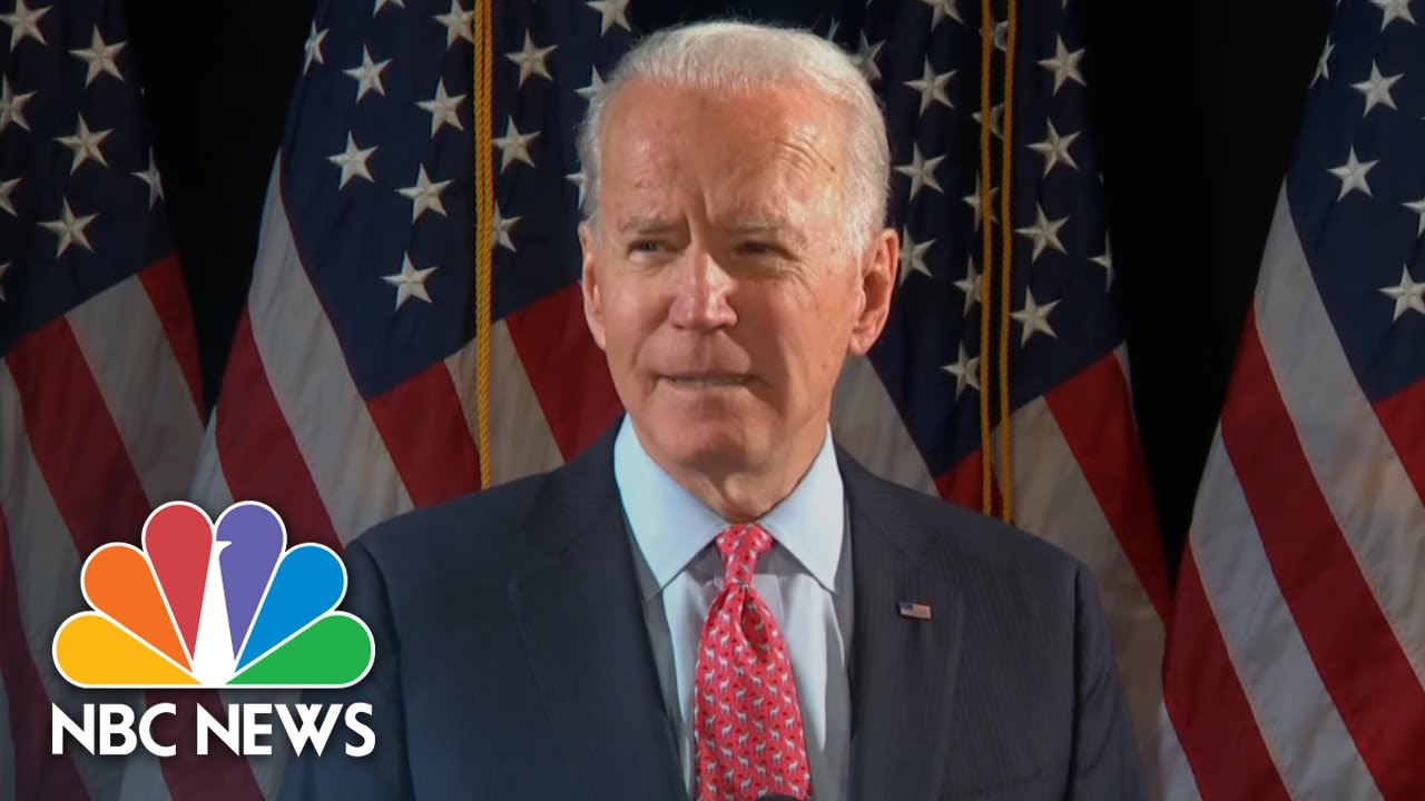 Joe Biden Gives Speech On Coronavirus Pandemic | NBC News (Live Stream ...