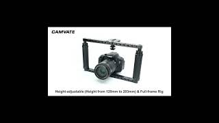 CAMVATE Adjustable Cage with QR Hot Shoe Adapter