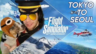 ALMOST IN THE OCEAN!! - Xbox Flight Simulator - Tokyo To Seoul