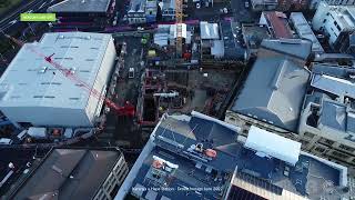 Drone footage Karanga a Hape Station (Karangahape) construction site